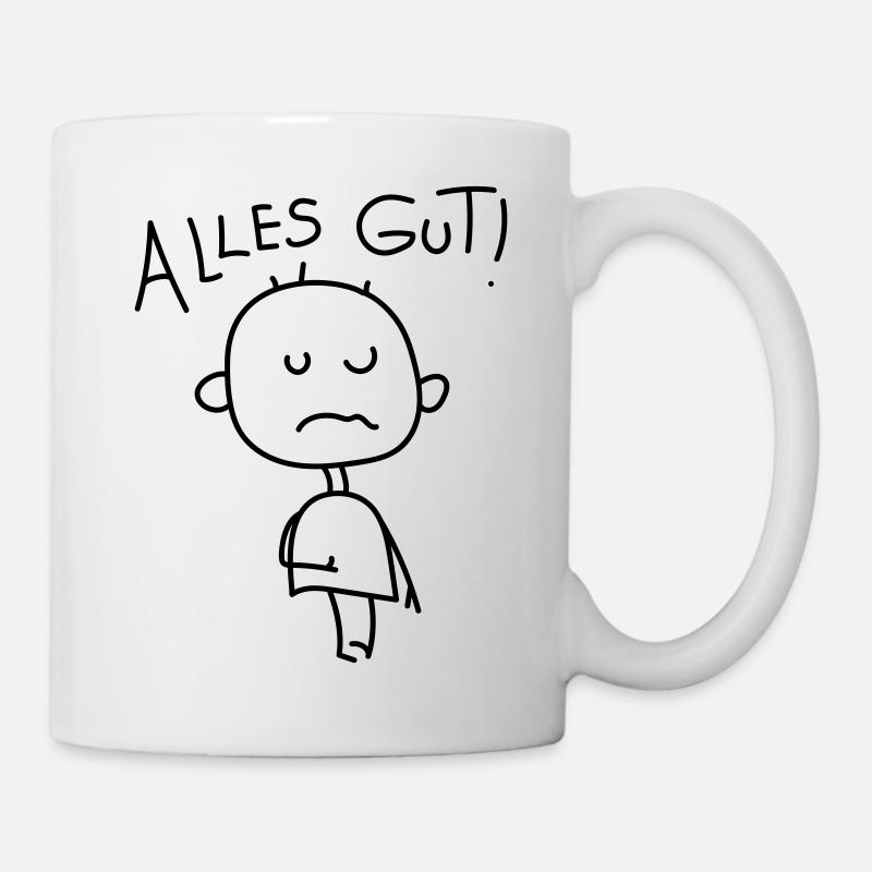 Strichmännchen Satire - Tasse - Weiß
