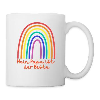 Ich liebe meinen Papa, Geschenkidee, Eltern - Tasse - Weiß - Rechts