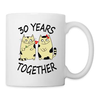 Do you want to be with me 30 years - Mug - white - Right