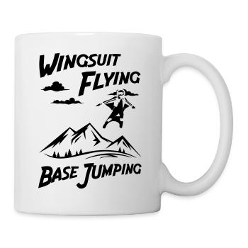 Wingsuit Flying Base Jumping - Mug blanc - blanc - Droite