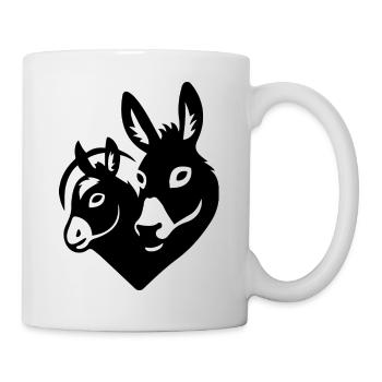 Donkey Esel - Tasse - Weiß - Rechts