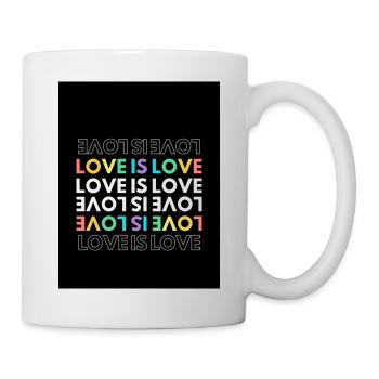 Love is Love - Tasse - Weiß - Rechts