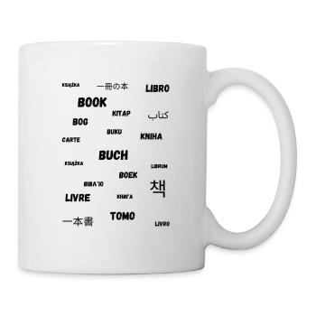 Buch auf verschiedenen Sprachen - Tasse - Weiß - Rechts