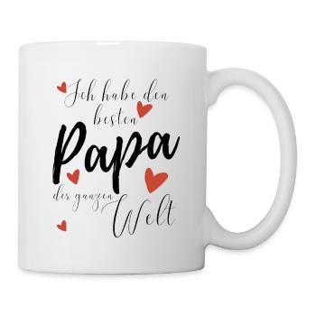 Ich habe den BESTEN PAPA der WELT - Tasse - Weiß - Rechts