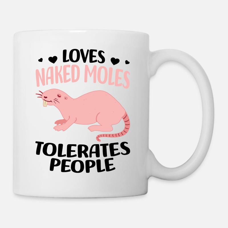 Nacktmull - Tasse - Weiß