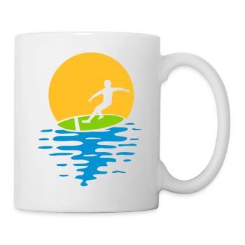 Evening Sun Surfer - Mug - white - Right