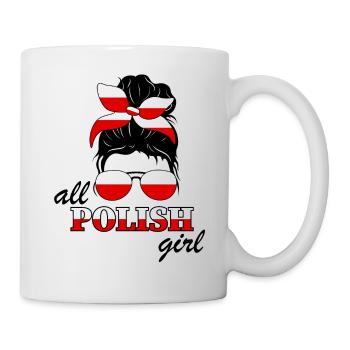 Polish Girl Girls Ladies Poland Woman - Mug - white - Right