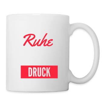 Ruhe unter Druck - Tasse - Weiß - Rechts