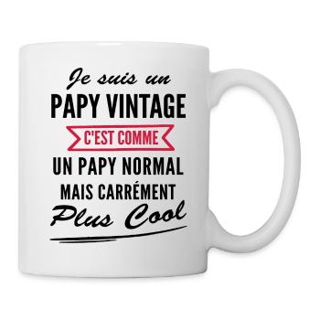 Je suis papy vintage - Mug blanc - blanc - Droite