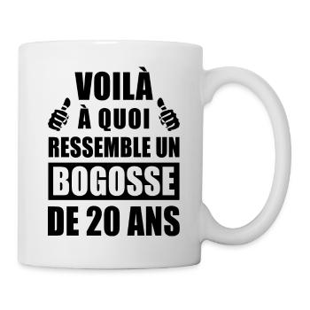 bogosse de 20 ans / anniversaire 20 ans - Mug blanc - blanc - Droite