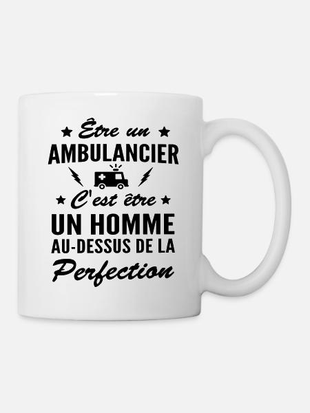 perfection ambulancier / humour ambulancier - Mug blanc - blanc