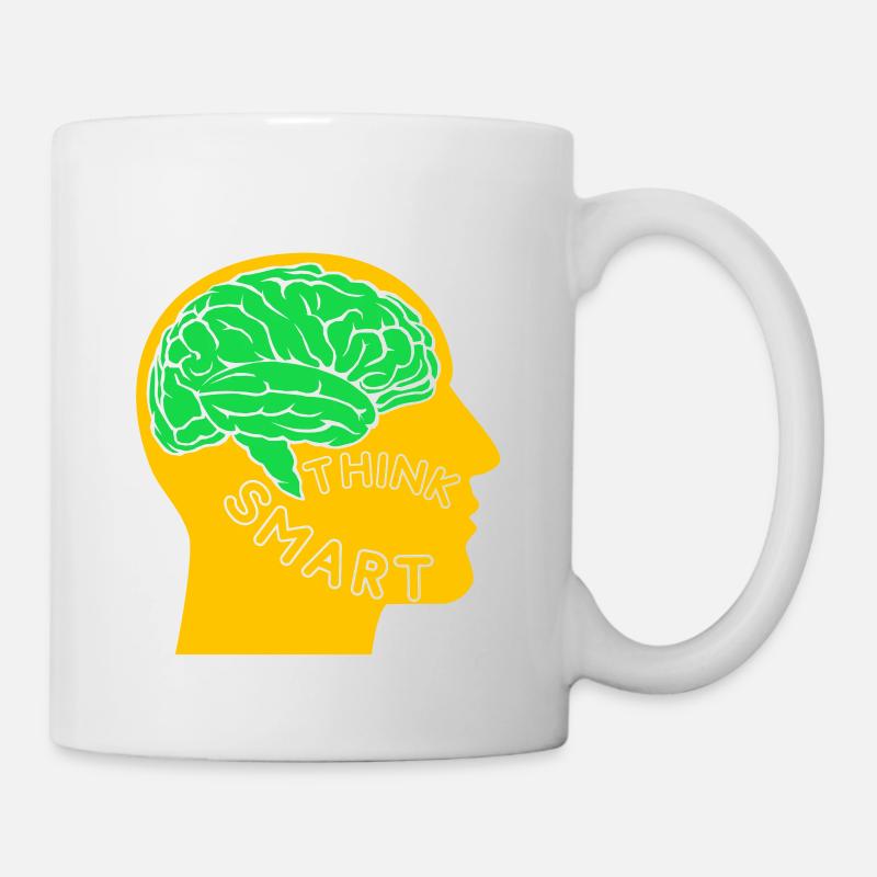 Pensez intelligemment - pensez intelligemment - Mug blanc - blanc