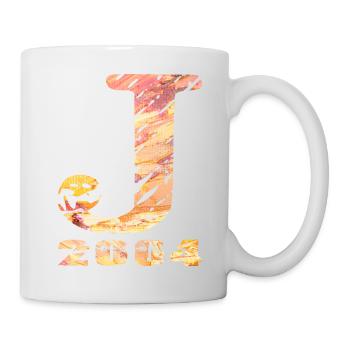 J 2004 Name Geburtsjahr Geschenk - Tasse - Weiß - Rechts