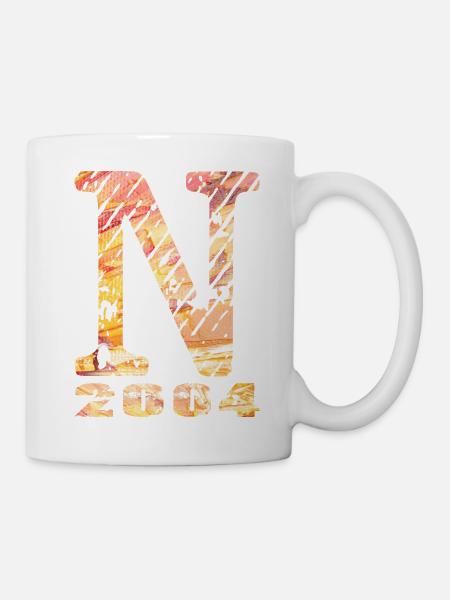 N 2004 Name Year of Birth Gift - Mug - white