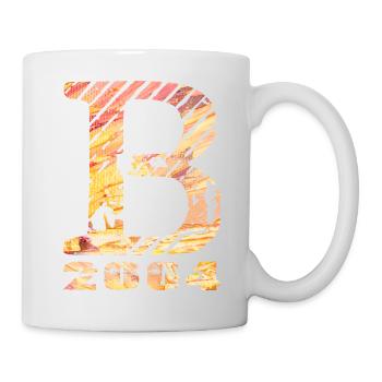 B 2004 Name Geburtsjahr Geschenk - Tasse - Weiß - Rechts