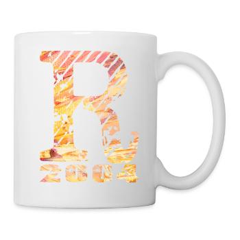 R 2004 Name Geburtsjahr Geschenk - Tasse - Weiß - Rechts