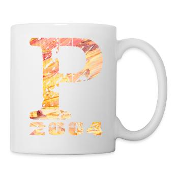 P 2004 Name Geburtsjahr Geschenk - Tasse - Weiß - Rechts