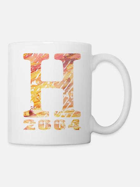 H 2004 Name Year of Birth Gift - Mug - white