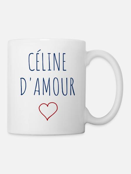 CÉLINE D'AMOUR - COEUR - Mug blanc - blanc
