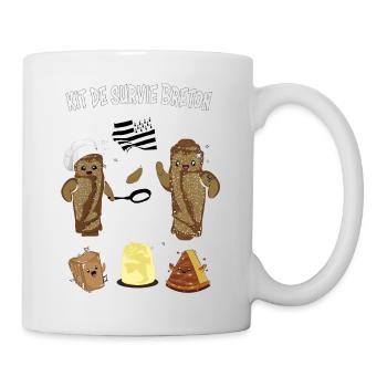 kit de survie breton - Mug blanc - blanc - Droite