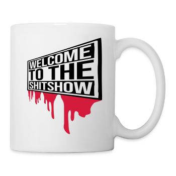 Blood Welcome Shitshow - Mug blanc - blanc - Droite
