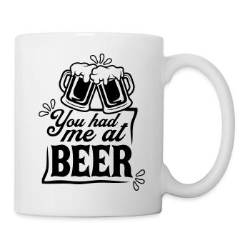Beer persuades saying - Mug - white - Right