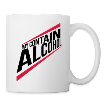 Text May contain alcohol - Mug - white - Right