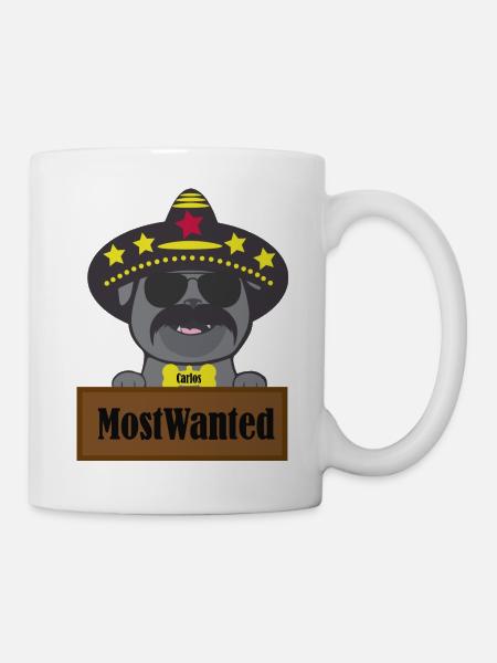 Most wanted - Tasse - Weiß