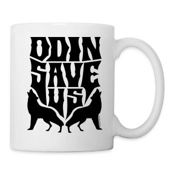 ODIN RETTET UNS (Wölfe) - Tasse - Weiß - Rechts