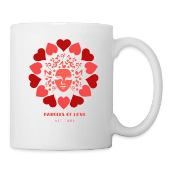 paroles of love attitude - Mug blanc - blanc - Droite