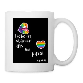 Bunt Regenbogenfarben bild - Tasse - Weiß - Rechts