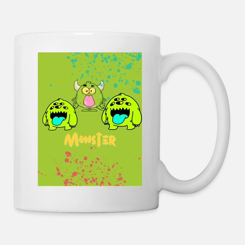 Monster - Tasse - Weiß