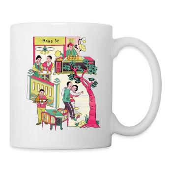 Dang Se Vietnamesischer Tanz - Tasse - Weiß - Rechts