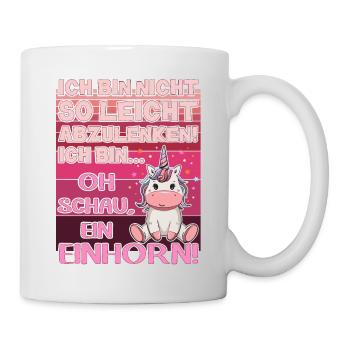 Für große Einhorn-Fans. Einhornliebhaber - Tasse - Weiß - Rechts