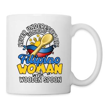 Philippines Filipina Flag Woman Spoon I Gift - Mug - white - Right