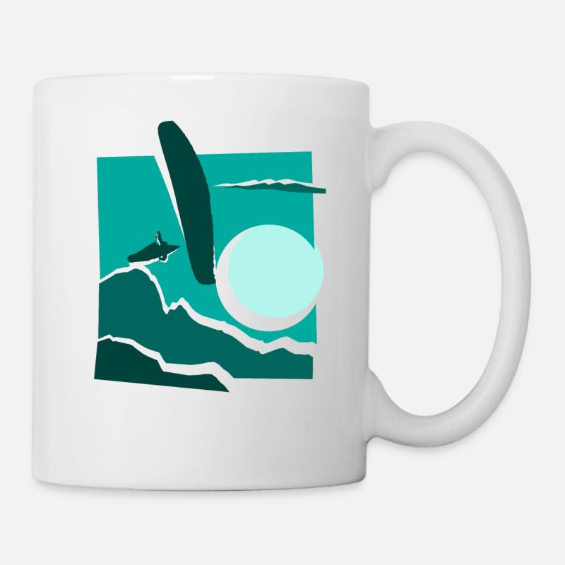 Parapente Paper Cut Parapente - Mug blanc - blanc