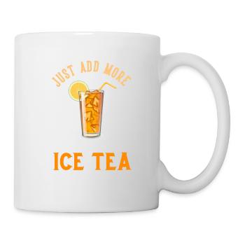 Just add ICE TEA - Tasse - Weiß - Rechts