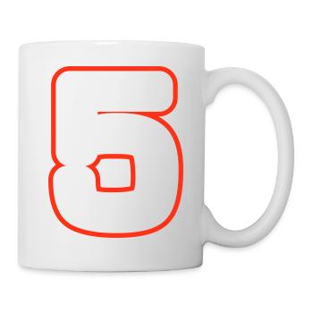 5 Number symbol - Mug - white - Right