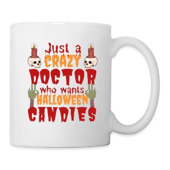 Creepy funny Halloween saying doctor doctor - Mug - white - Right