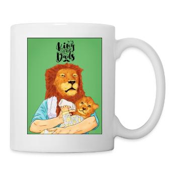 King Of All Dads - Mug - white - Right