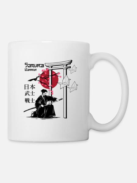 Guerrier samouraï - Mug blanc - blanc