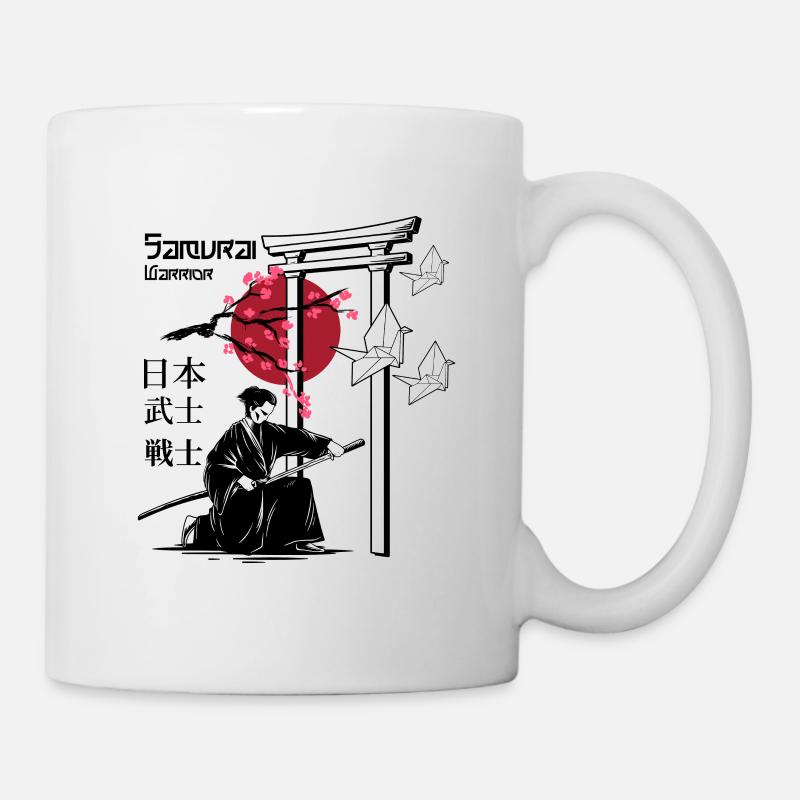 Samurai-Krieger - Tasse - Weiß