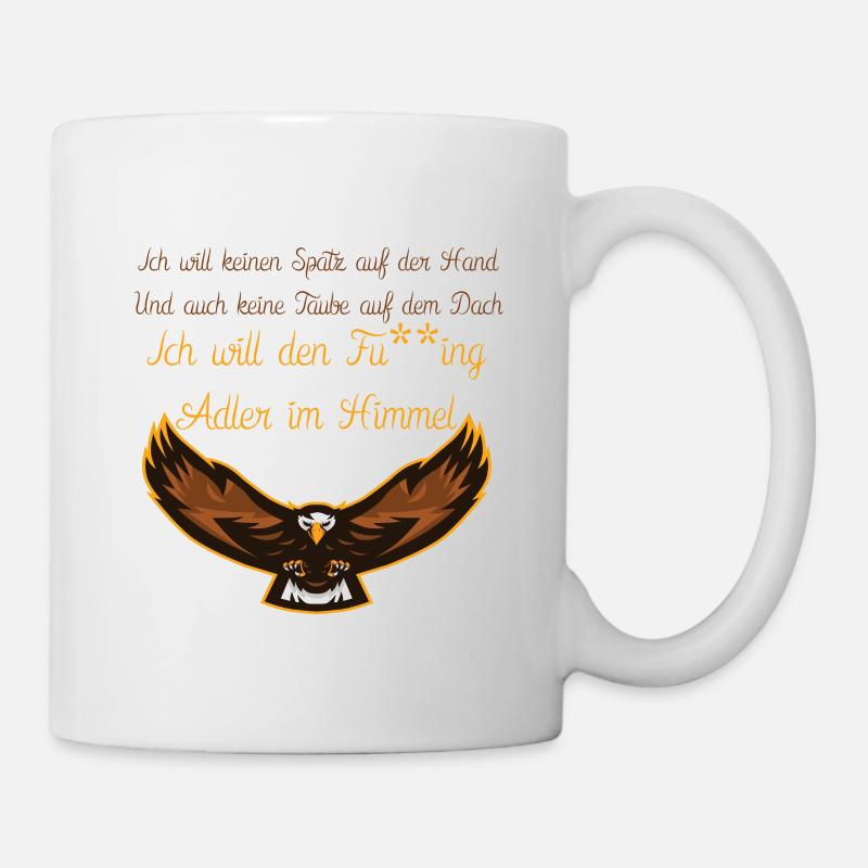Adler im Himmel - Tasse - Weiß