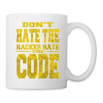 cool anonymous hacker birthday equestrian gamer - Mug - white - Right