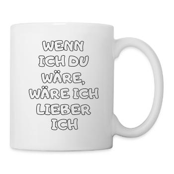 Witziger Lustiger Spruch Geschenk Männer Frauen - Tasse - Weiß - Rechts