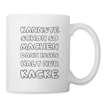 witzige Sprüche Männer Frauen Geburtstagsgeschenk - Tasse - Weiß - Rechts