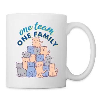 team family cat bachelorette party asatru office - Mug - white - Right