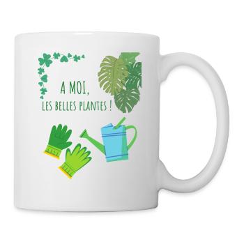 T-shirt jardinage humour - Mug blanc - blanc - Droite