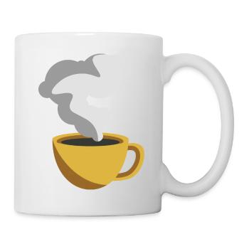 Coffee Lover Sticker Yellow Coffee Cup - Mug - white - Right