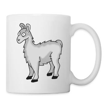 Lama - Tasse - Weiß - Rechts